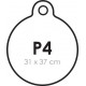 Plaquita Circulo Mediana